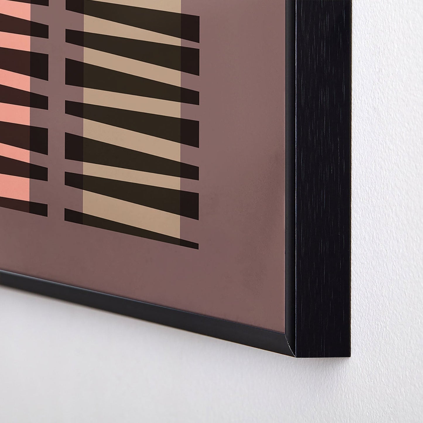 Mirimo Korath Striped Square Metal Framed Art Print