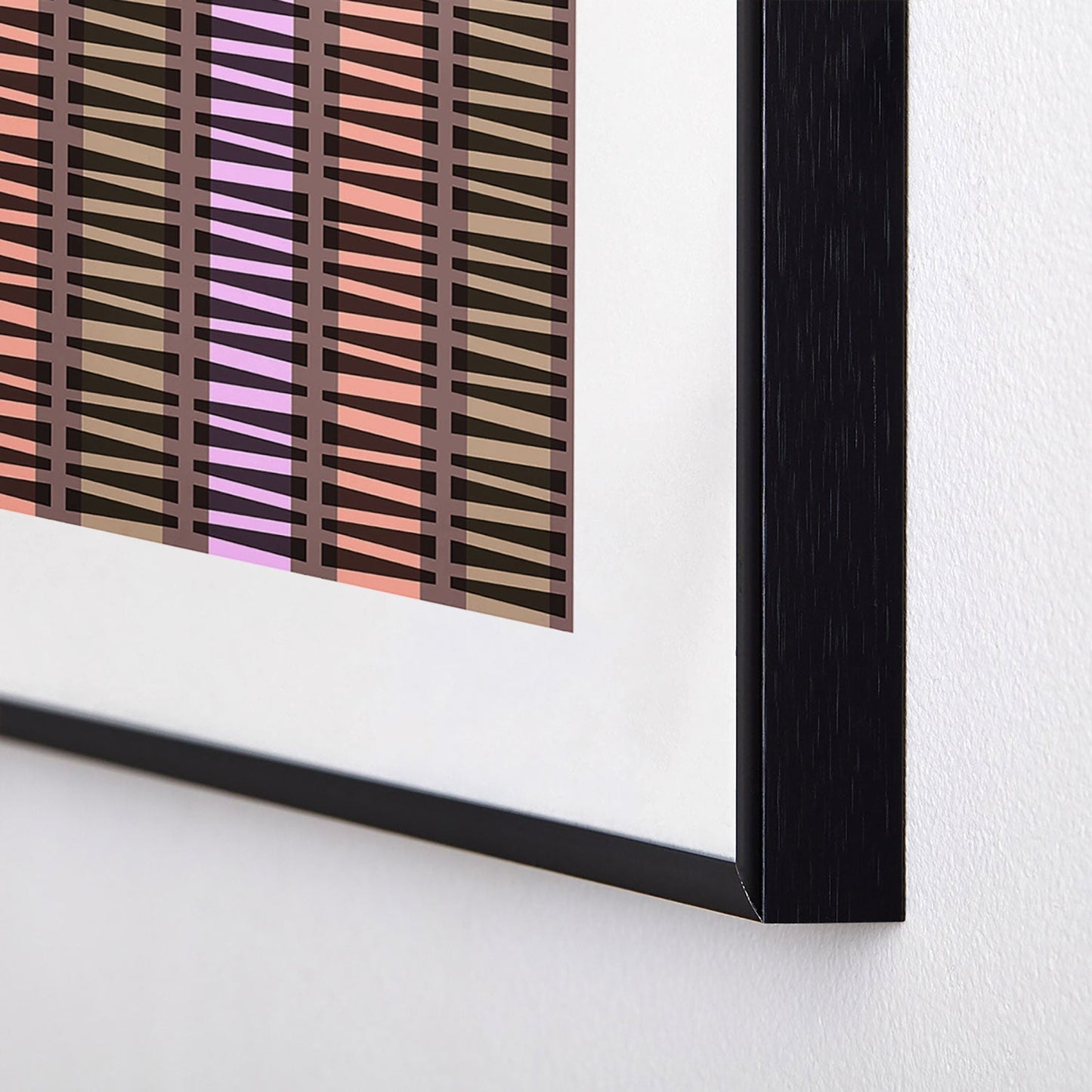 Mirimo Korath Striped Metal Framed Art Print