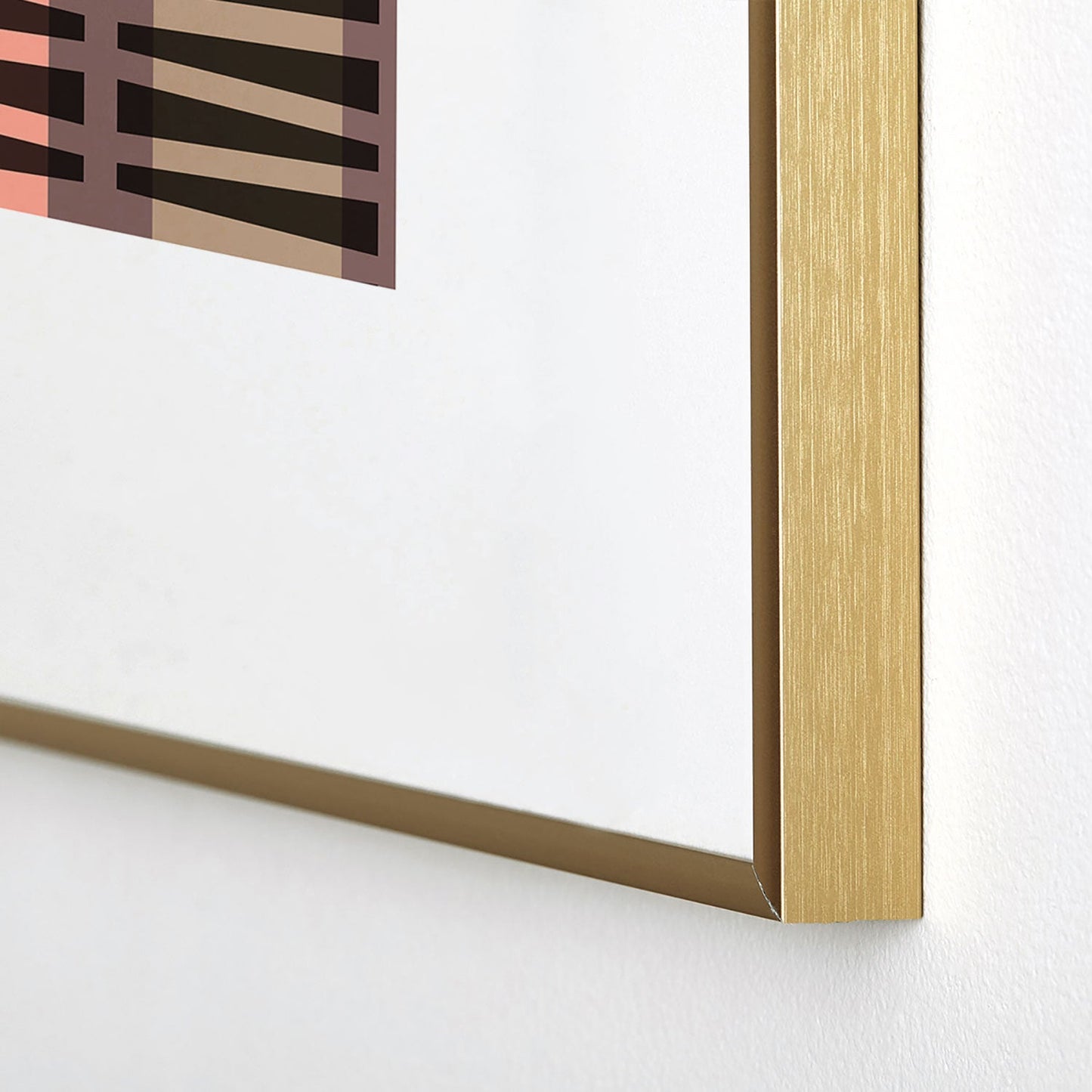 Mirimo Korath Striped Metal Framed Art Print