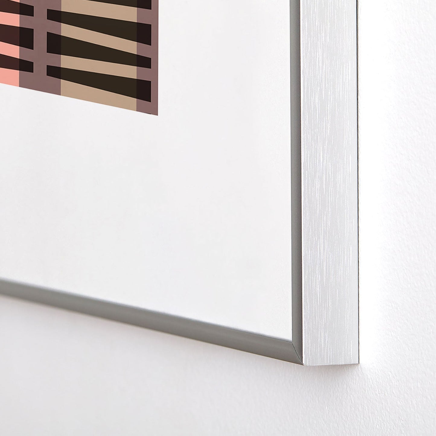 Mirimo Korath Striped Metal Framed Art Print