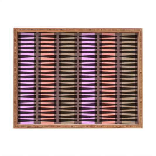 Mirimo Korath Striped Rectangular Tray