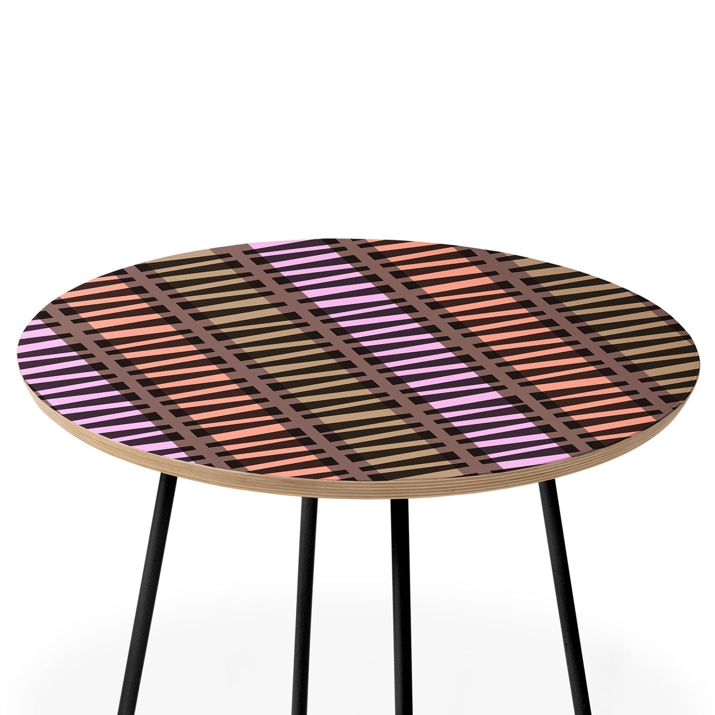 Mirimo Korath Striped Round Side Table