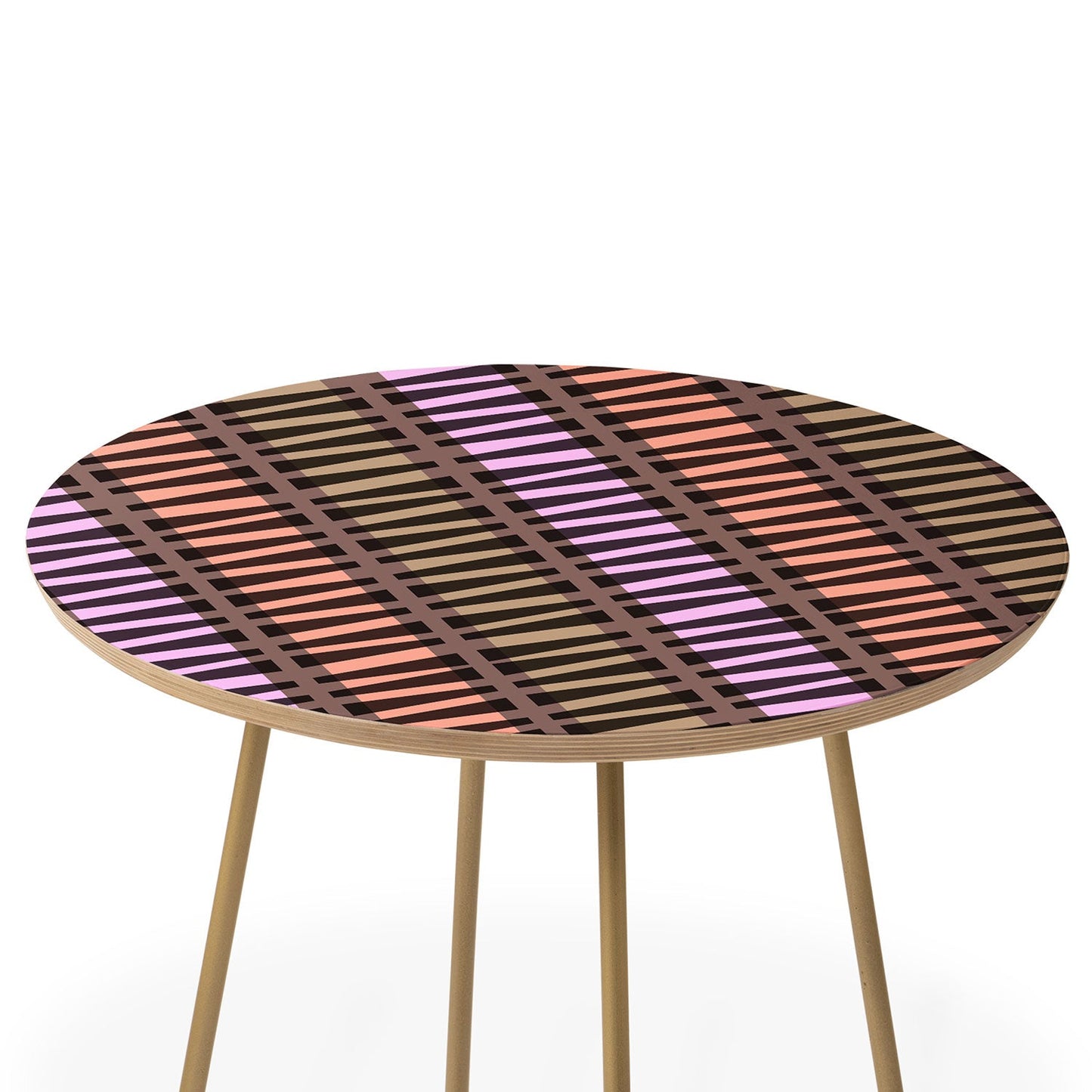 Mirimo Korath Striped Round Side Table