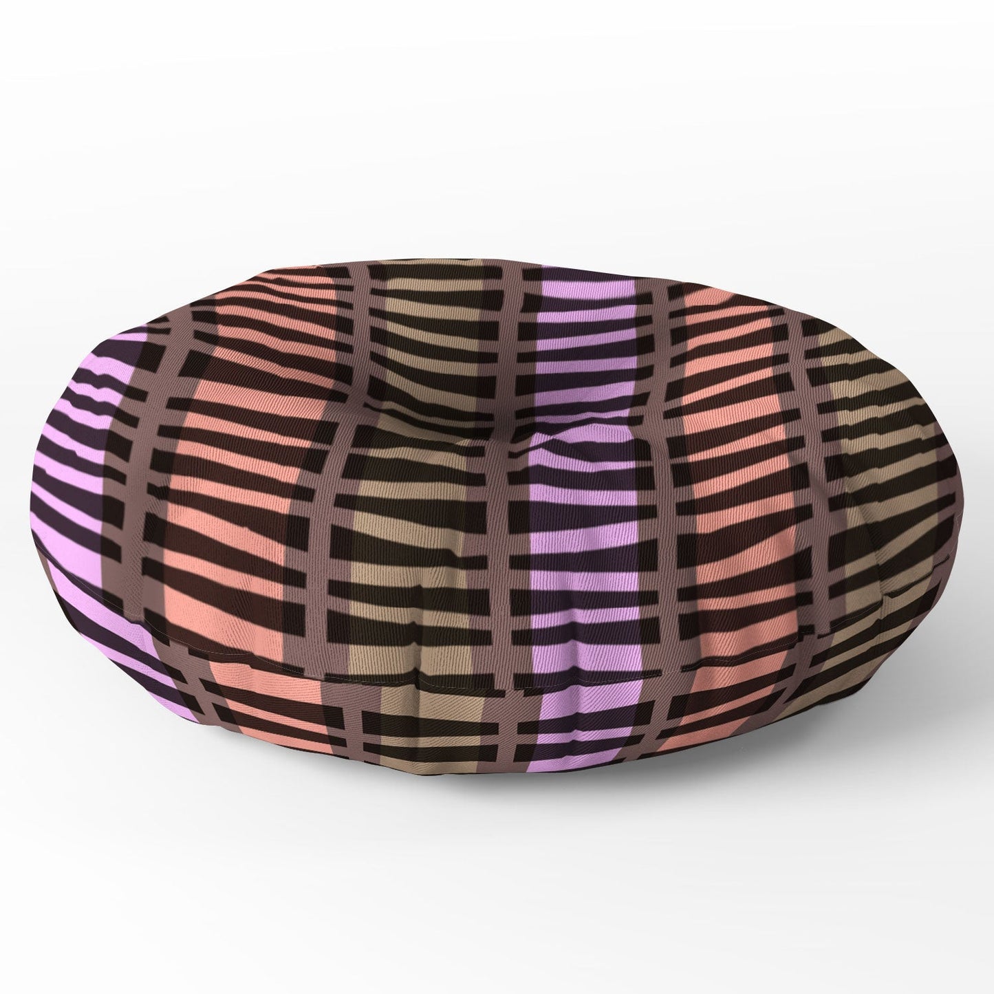 Mirimo Korath Striped Floor Pillow Round