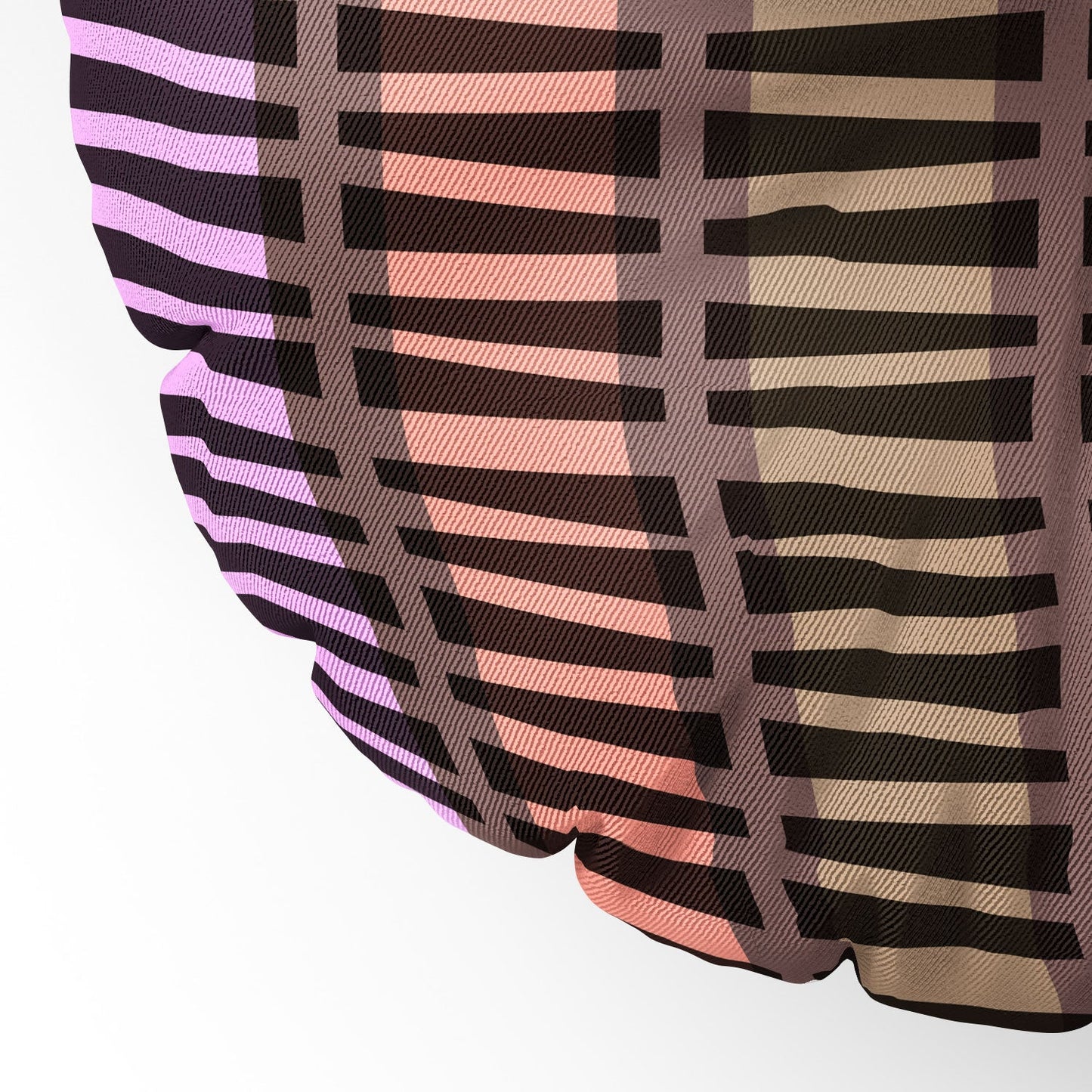 Mirimo Korath Striped Floor Pillow Round