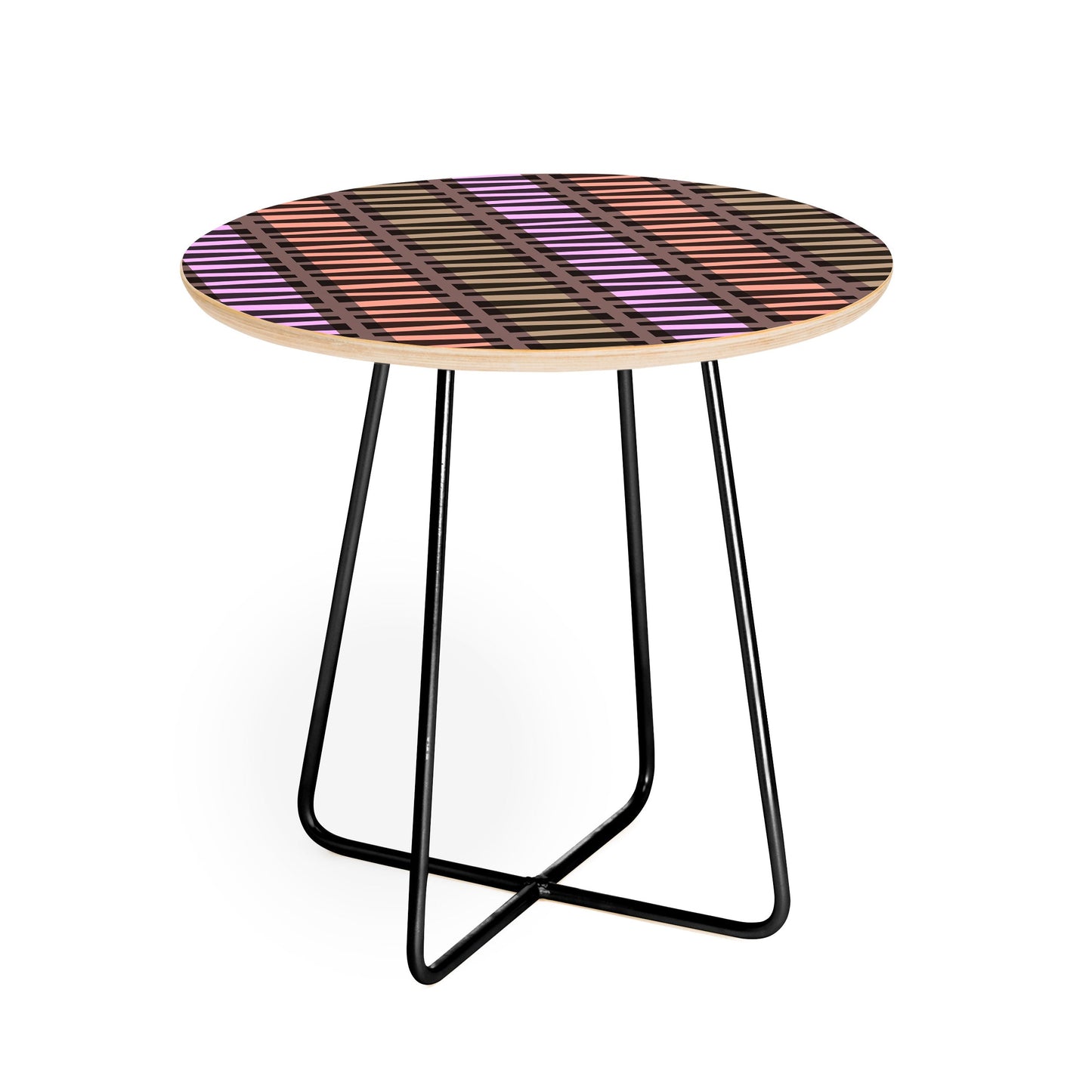Mirimo Korath Striped Round Side Table