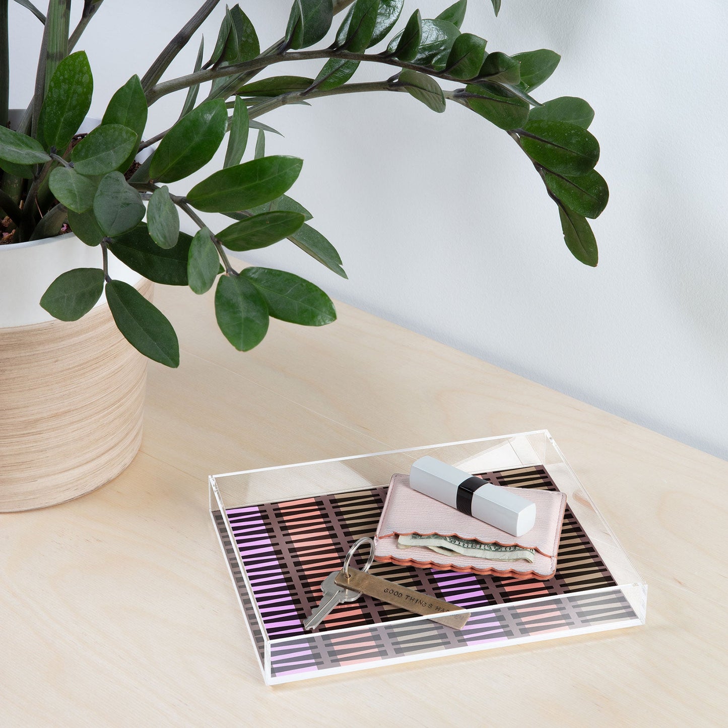 Mirimo Korath Striped Acrylic Tray