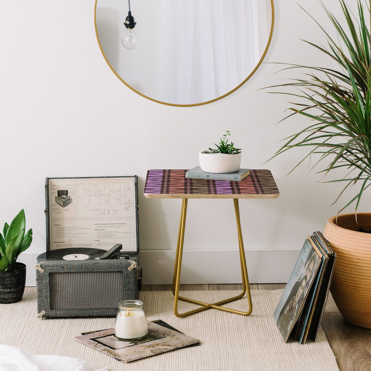 Mirimo Korath Striped Side Table