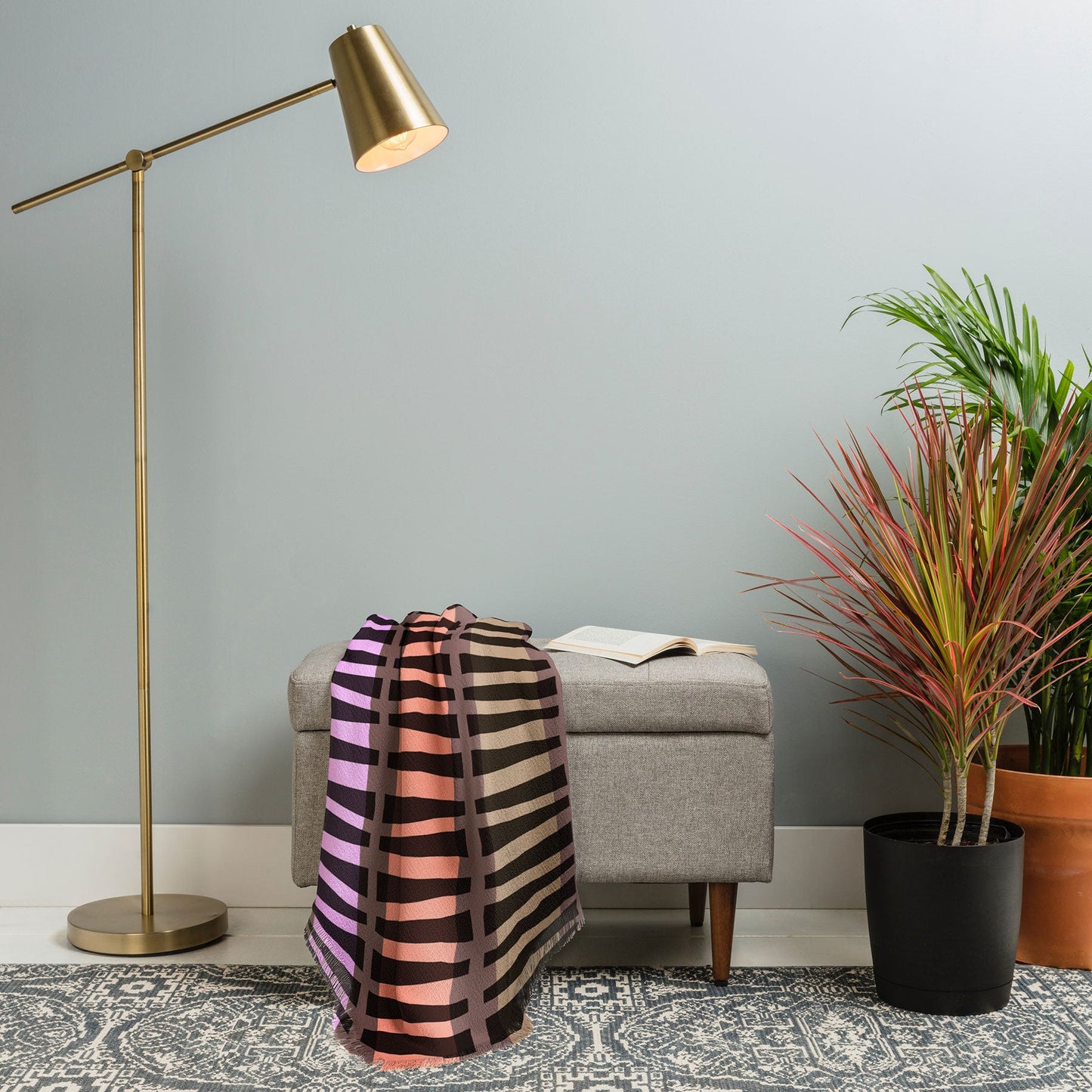 Mirimo Korath Striped Throw Blanket