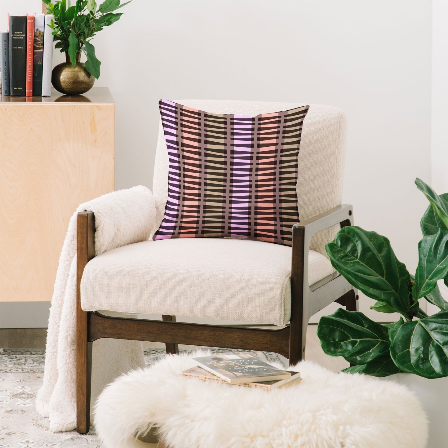 Mirimo Korath Striped Throw Pillow