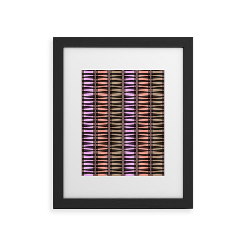 Mirimo Korath Striped Framed Art Print