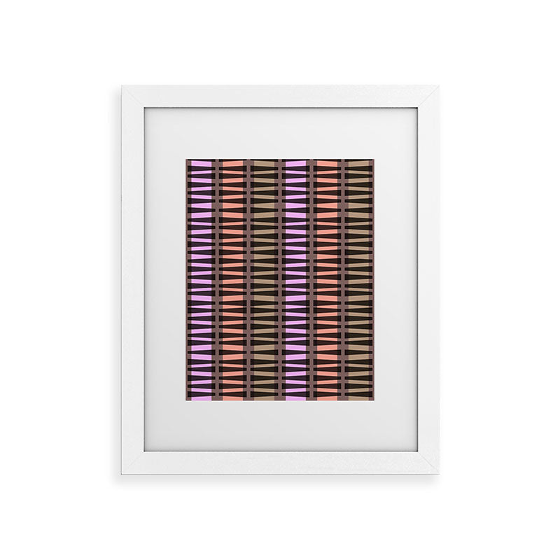 Mirimo Korath Striped Framed Art Print