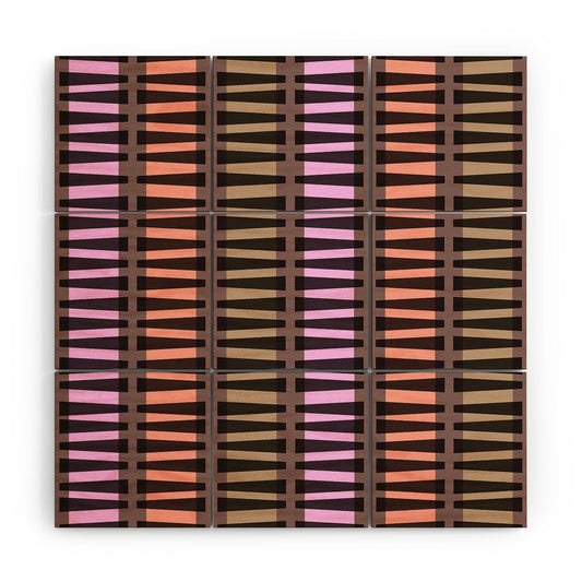 Mirimo Korath Striped Wood Wall Mural