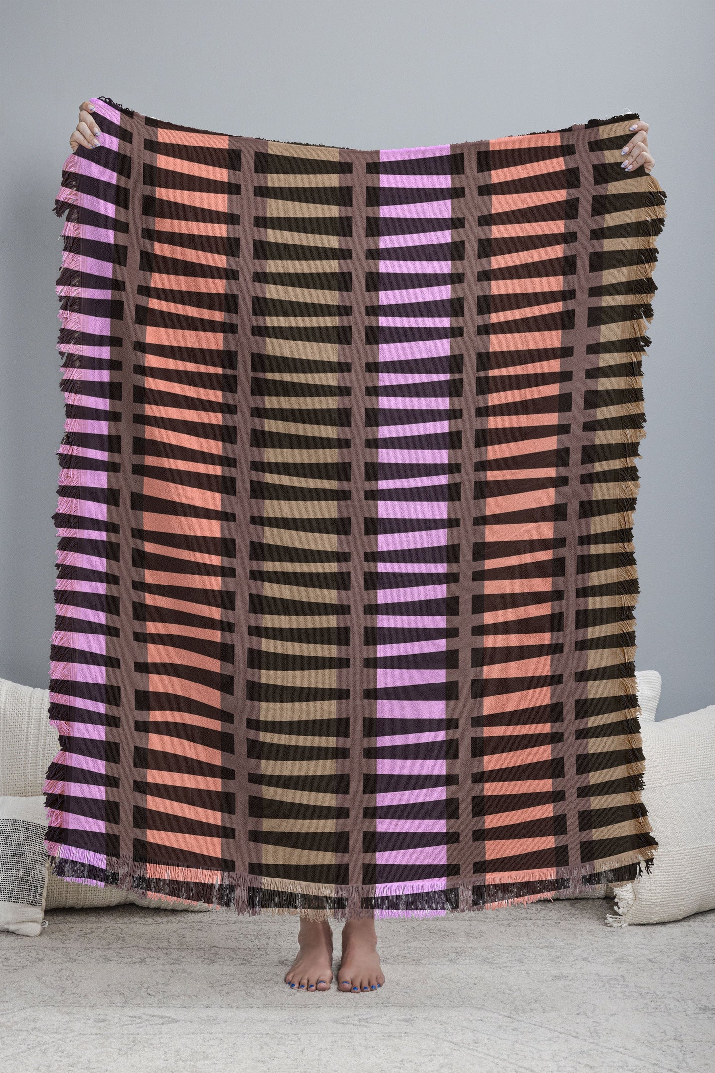 Mirimo Korath Striped Throw Blanket
