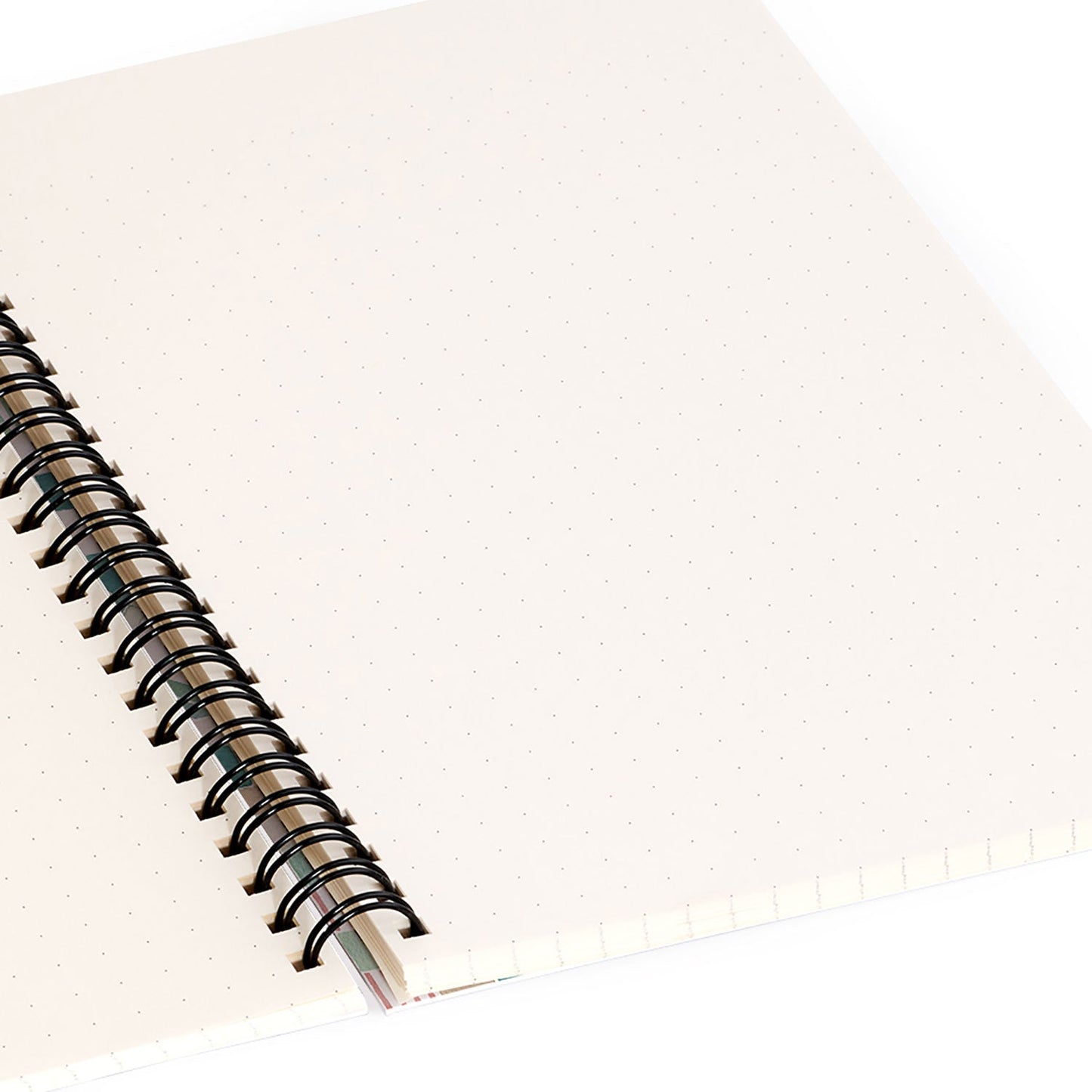Ninola Design Charming Nostalgia Geometric Tiles Patchwork Aqua Pink Gold Spiral Notebook