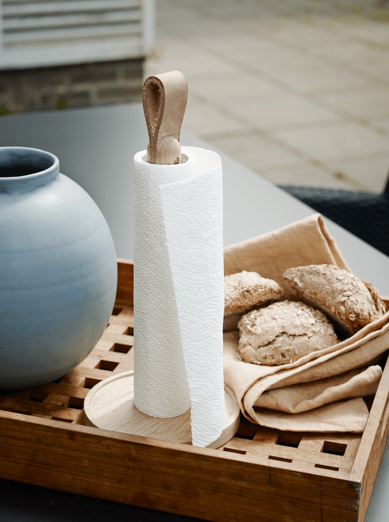 Open Box - Norr Paper Towel Holder - Oak