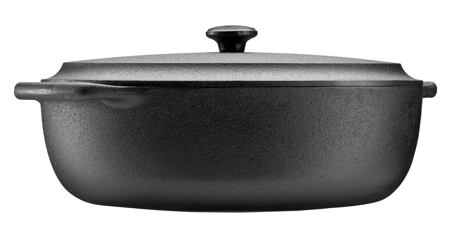 Oval Dutch Oven With Cast Iron Lid - 6.3 qt.