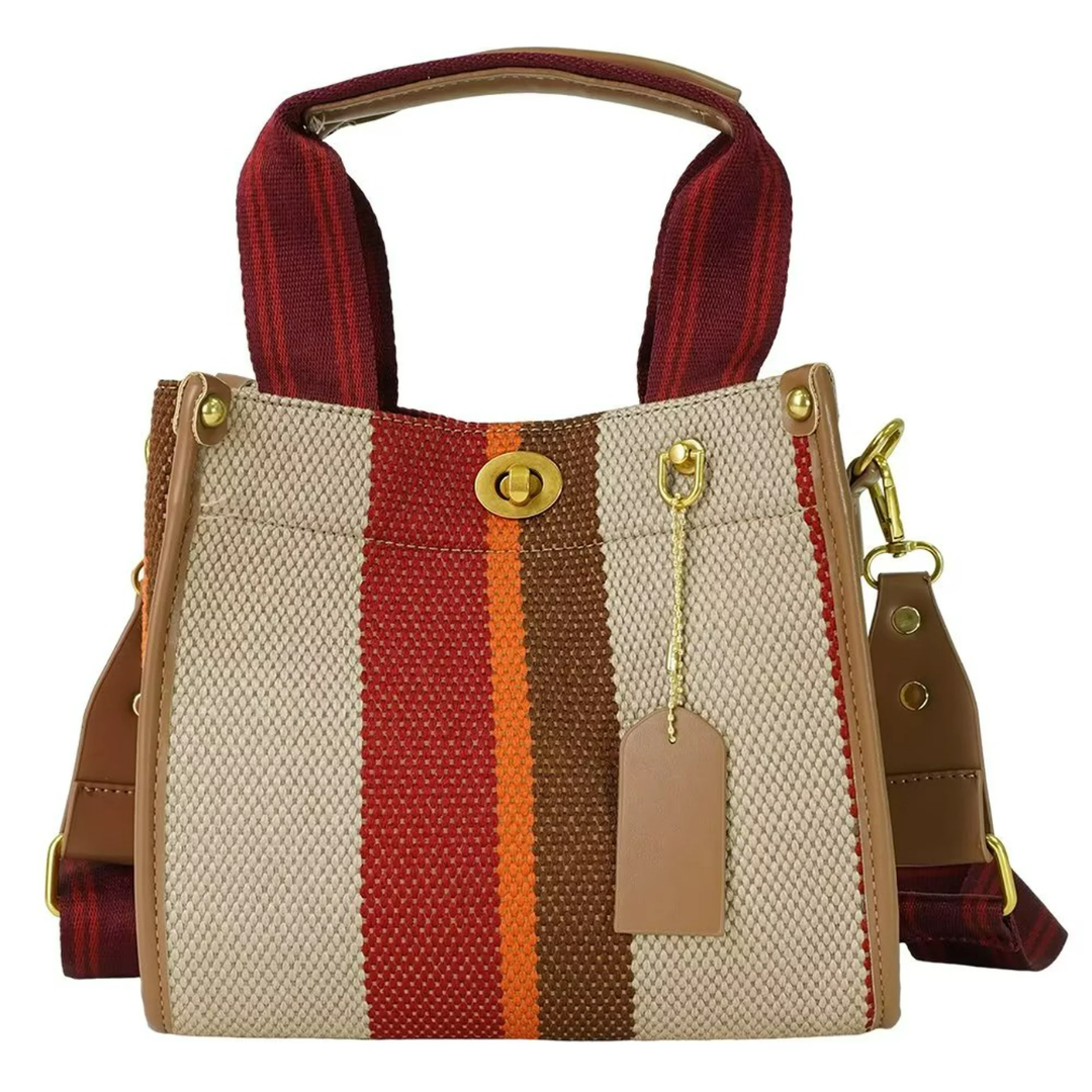 Ivy - Gestreepte Tote Bag voor Dames - Stijlvol & Veelzijdig