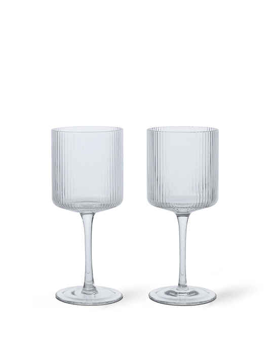Ripple White Wine Glasses - Set of 2