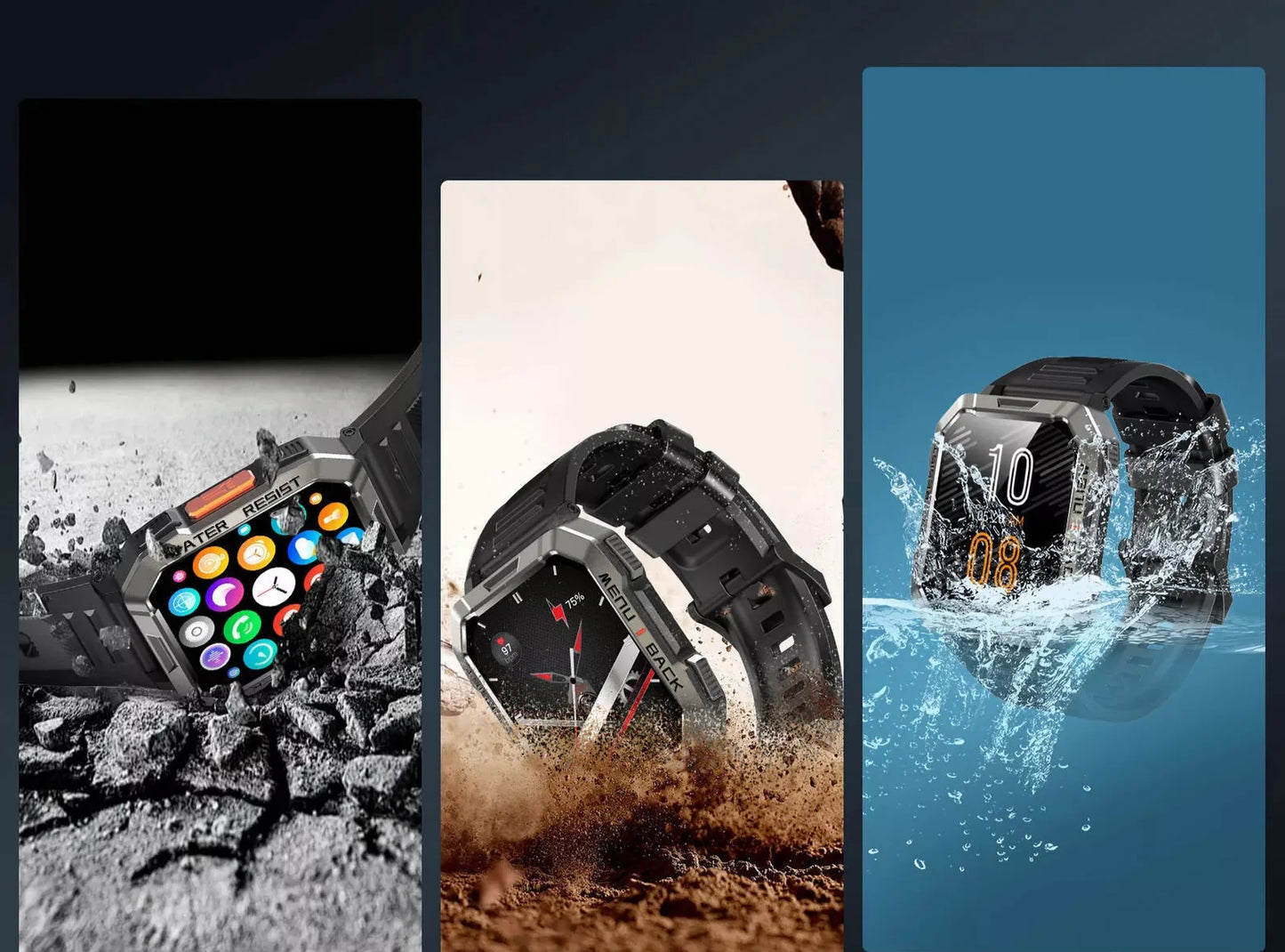 TrailMate – Robuuste Smartwatch voor Avonturiers – Duurzaamheid & Avontuur