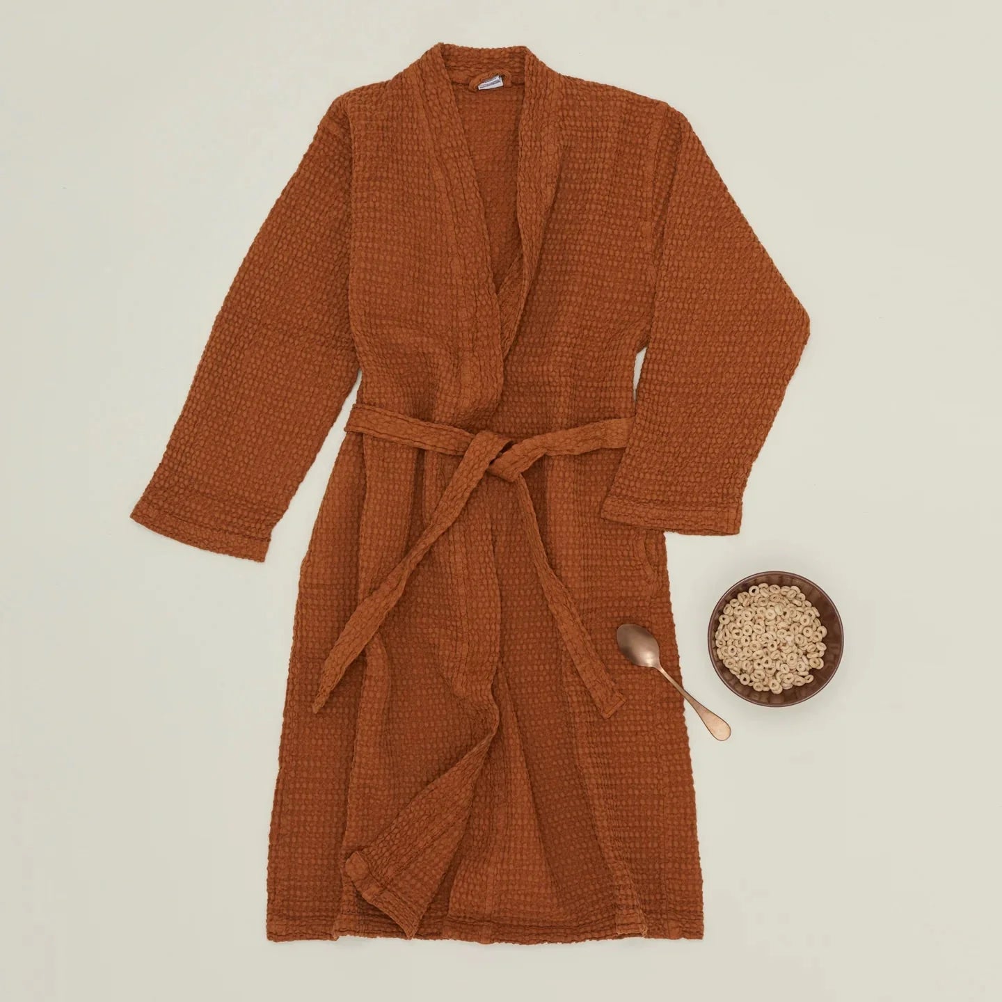 Simple Waffle Bathrobe