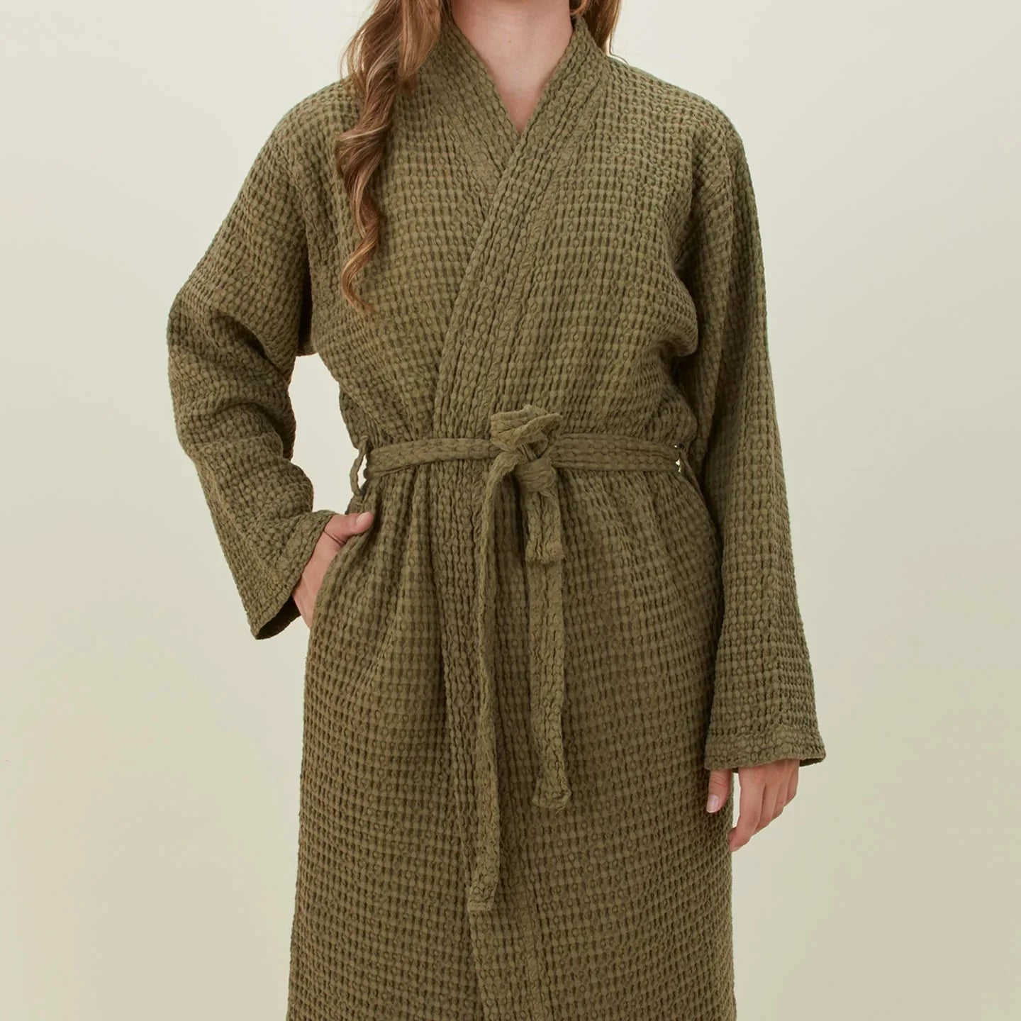Simple Waffle Bathrobe