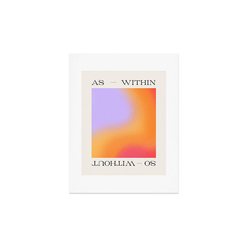 Tiger Spirit As Within So Without Art Print