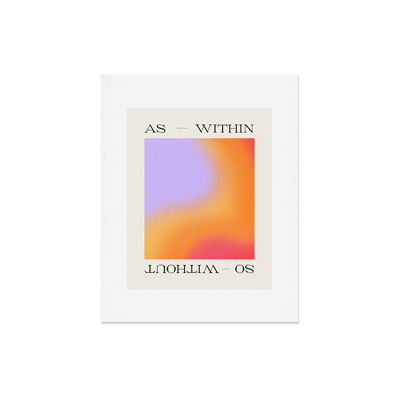 Tiger Spirit As Within So Without Art Print