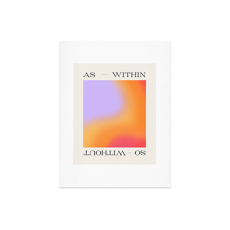 Tiger Spirit As Within So Without Art Print