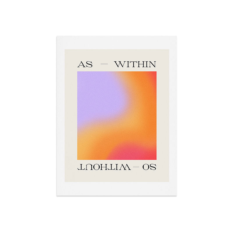 Tiger Spirit As Within So Without Art Print