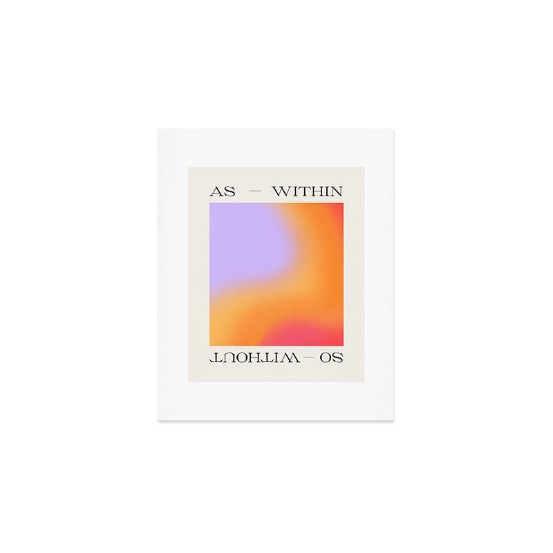 Tiger Spirit As Within So Without Art Print