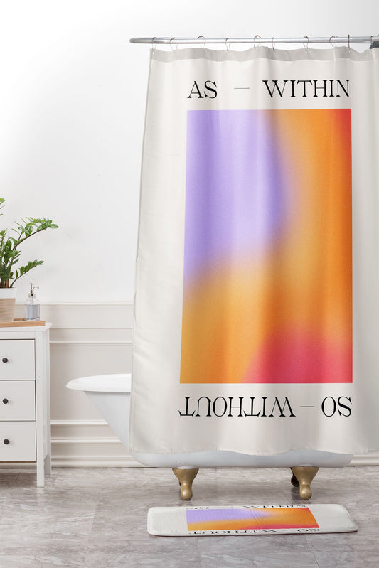 Tiger Spirit As Within So Without Shower Curtain And Mat