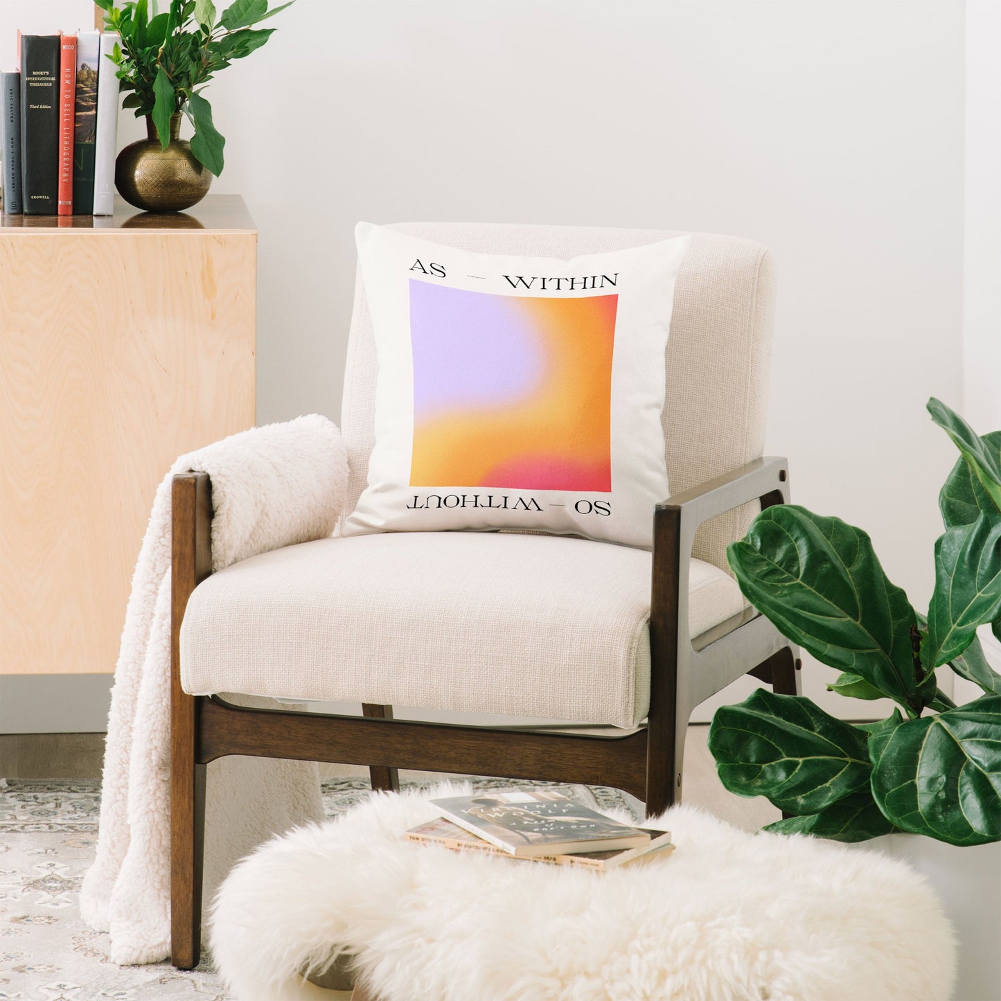 Tiger Spirit As Within So Without Throw Pillow