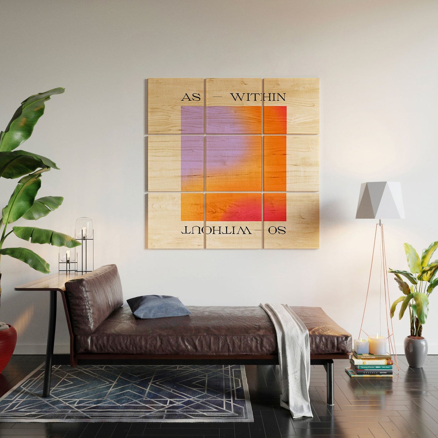 Tiger Spirit As Within So Without Wood Wall Mural