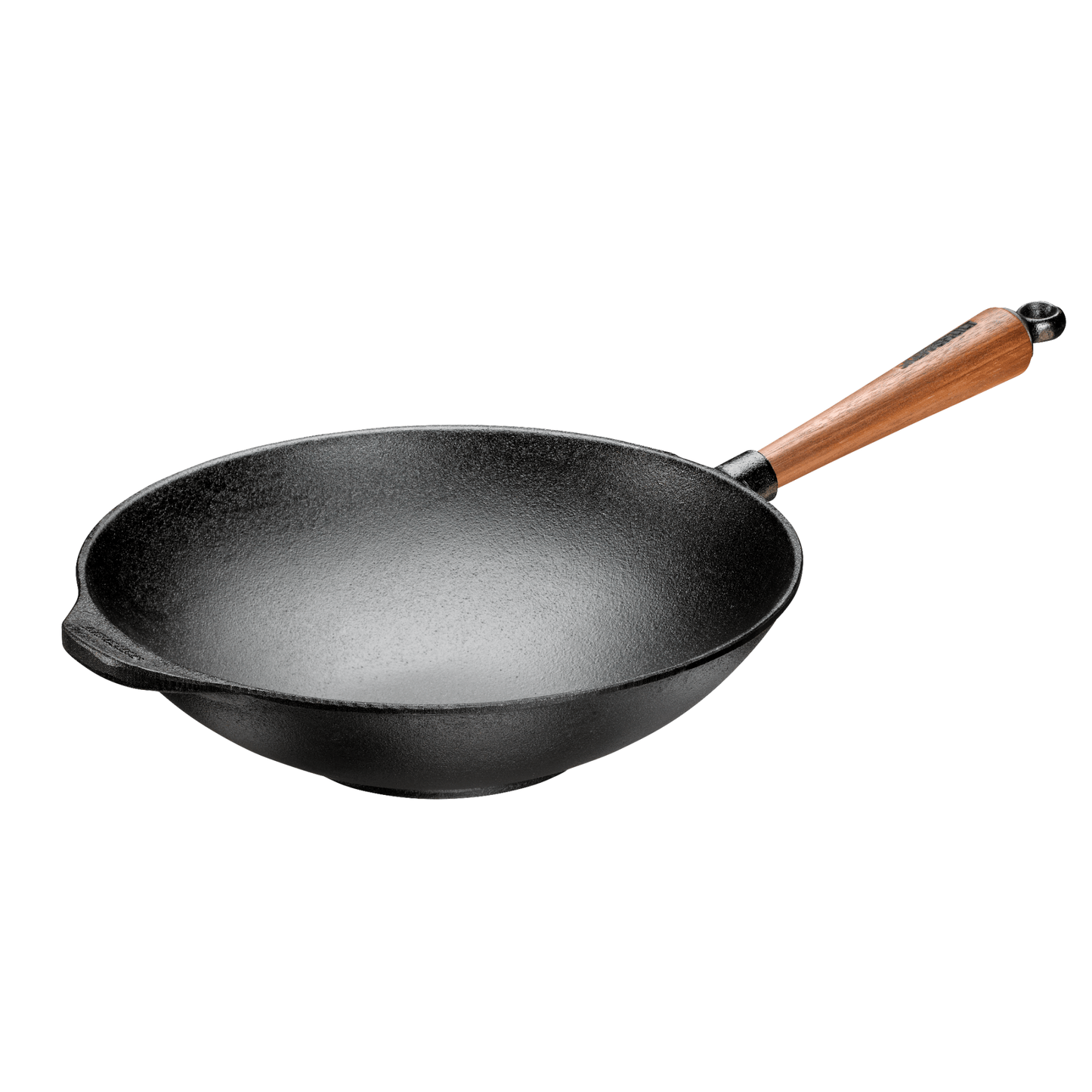 Wok with Walnut Handle - 12.2"