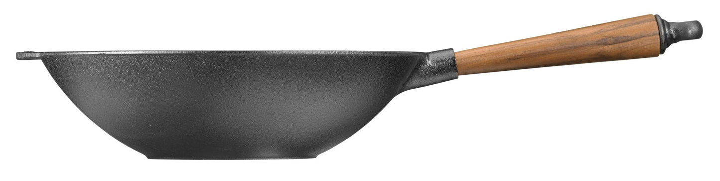 Wok with Walnut Handle - 12.2"